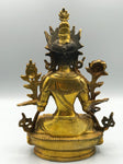 Brass White Tara Statue 8.5"