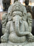Seated Stone Ganesh Statue 41"