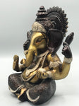 Brass Seated Ganesh Statue 7.5"