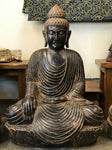 Stone Earth Witness Buddha Statue 36"