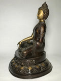 Brass Varada Mudra Buddha Statue 14" - Routes Gallery
