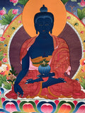Medicine Buddha Thangka Painting - Routes Gallery
