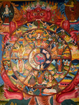 Wheel of Life Thangka Painting - Routes Gallery