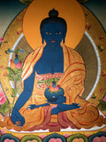 Medicine Buddha Thangka Painting - Routes Gallery