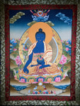 Medicine Buddha Thangka Painting - Routes Gallery