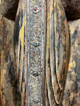 Wood Standing Namaste Buddha Statue 69"