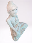 Wood Mandalay Earth Witness Buddha Statue 29"