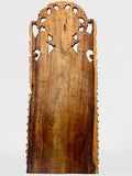 Wood Buddha Sculpture in Vitarka Mudra 45"