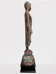 Wood Standing Mandalay Buddha Statue 79"
