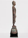 Wood Standing Mandalay Buddha Statue 79"