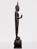 Wood Standing Thai Buddha Statue 82"