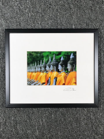 Temple Buddhas Framed Art Photo - Routes Gallery