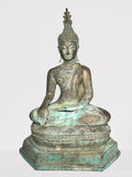 Brass Sukhothai Buddha Statue 16" - Routes Gallery