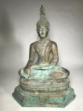 Brass Sukhothai Buddha Statue 16" - Routes Gallery