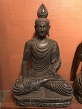 Stone Earth Touching Buddha Statue 31.5" - Routes Gallery