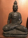 Stone Earth Touching Buddha Statue 31.5" - Routes Gallery