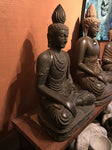 Stone Earth Touching Buddha Statue 31.5" - Routes Gallery