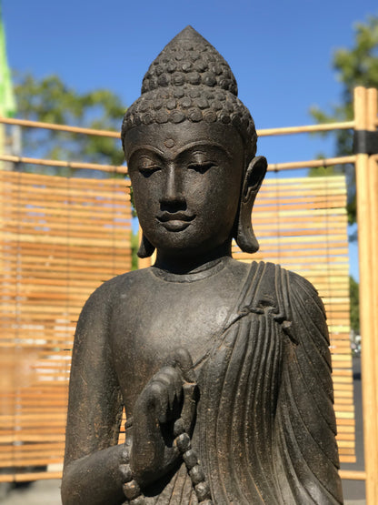 Stone Standing Vitarka Buddha Statue 60"