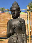 Stone Standing Vitarka Buddha Statue 60"