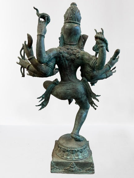 Brass Dancing Shiva Statue With Trident 24