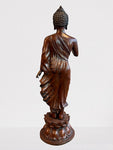 Brass Standing Abhaya Buddha Statue 22"