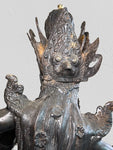 Brass Saraswati Wisdom Goddess Statue 46"