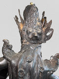Brass Saraswati Wisdom Goddess Statue 46"