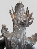 Brass Saraswati Wisdom Goddess Statue 46"