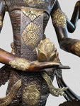 Brass Saraswati Wisdom Goddess Statue 46"
