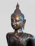 Brass Walking Abhaya Buddha Statue 45" - Routes Gallery