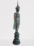 Brass Standing Ayutthaya Abhaya Buddha Statue 43"