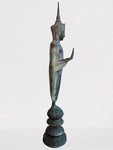 Brass Standing Ayutthaya Abhaya Buddha Statue 43"