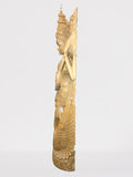 Wood Saraswati Wisdom Goddess Statue 42"
