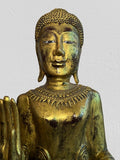 Wood Standing Abhaya Buddha Statue 46"