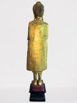 Wood Standing Abhaya Buddha Statue 46"