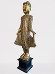 Wood Standing Gold Mandalay Buddha 48"