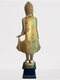 Wood Standing Gold Mandalay Buddha 48"