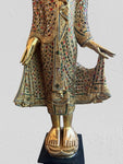 Wood Standing Gold Mandalay Buddha 48"