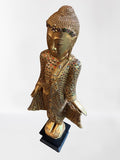 Wood Standing Gold Mandalay Buddha 48"