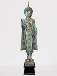 Wood Standing Royal Buddha Statue 77"