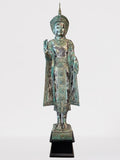 Wood Standing Royal Buddha Statue 77"