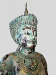 Wood Standing Royal Buddha Statue 77"