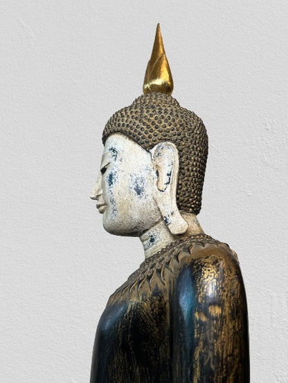 Wood Standing Wish Granting Buddha 81"