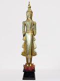 Wood Standing Royal Buddha Statue 77"