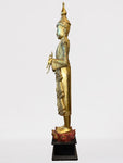 Wood Standing Royal Buddha Statue 77"