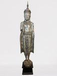 Wood Standing Royal Buddha Statue 65.5"