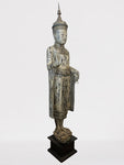 Wood Standing Royal Buddha Statue 65.5"