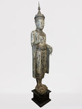 Wood Standing Royal Buddha Statue 65.5"