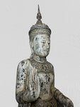 Wood Standing Royal Buddha Statue 65.5"