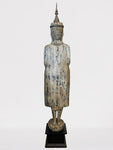 Wood Standing Royal Buddha Statue 65.5"